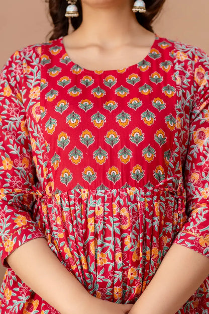 Women’s Feeding Maternity Kurti’s (Red)