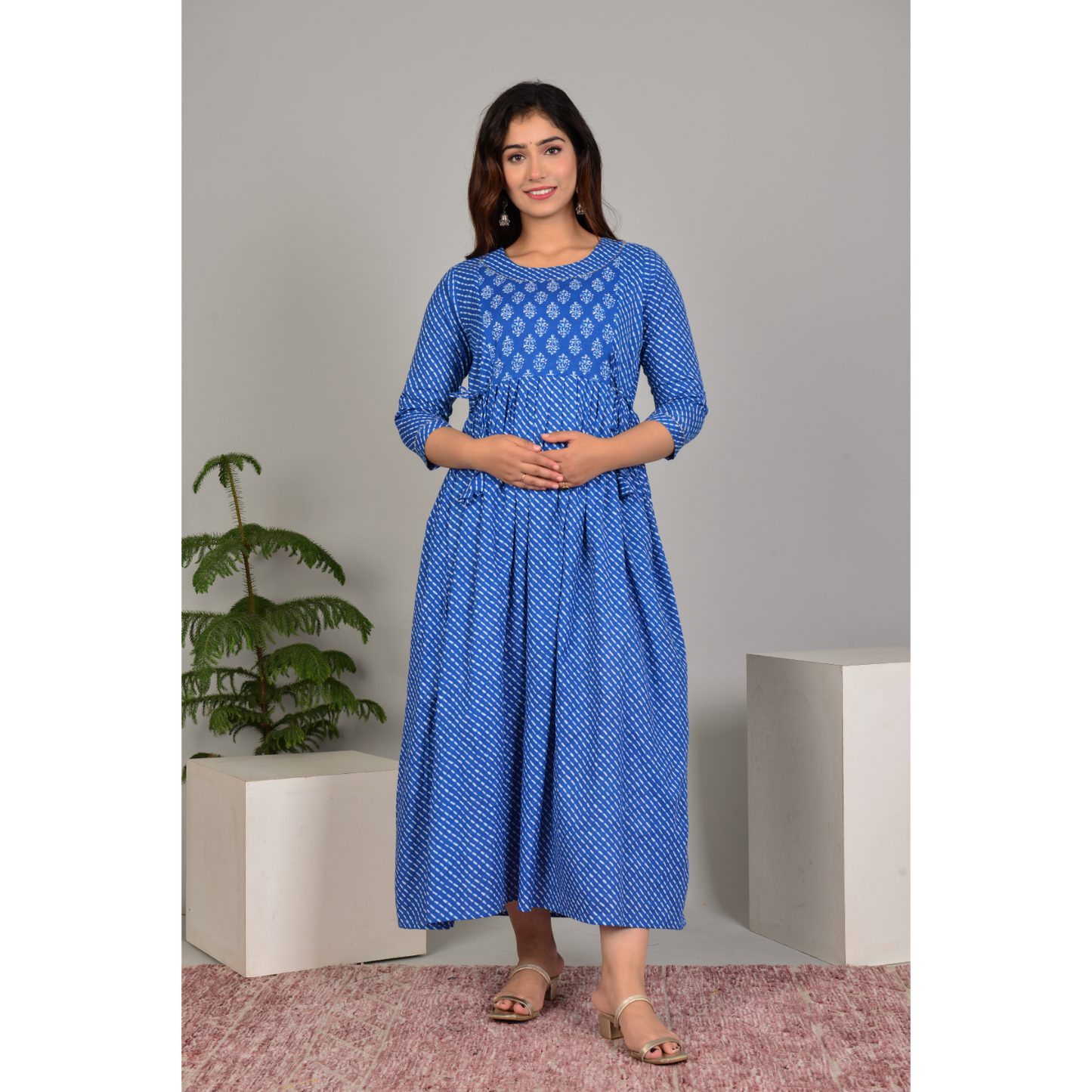 Women’s Feeding Maternity Kurti’s (Blue)