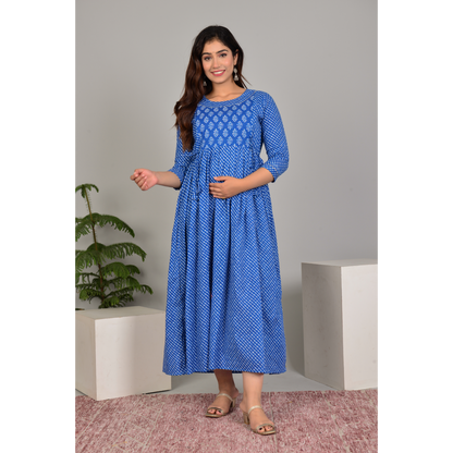 Women’s Feeding Maternity Kurti’s (Blue)