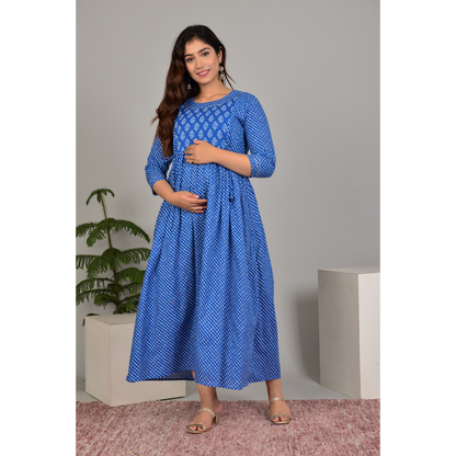 Women’s Feeding Maternity Kurti’s (Blue)