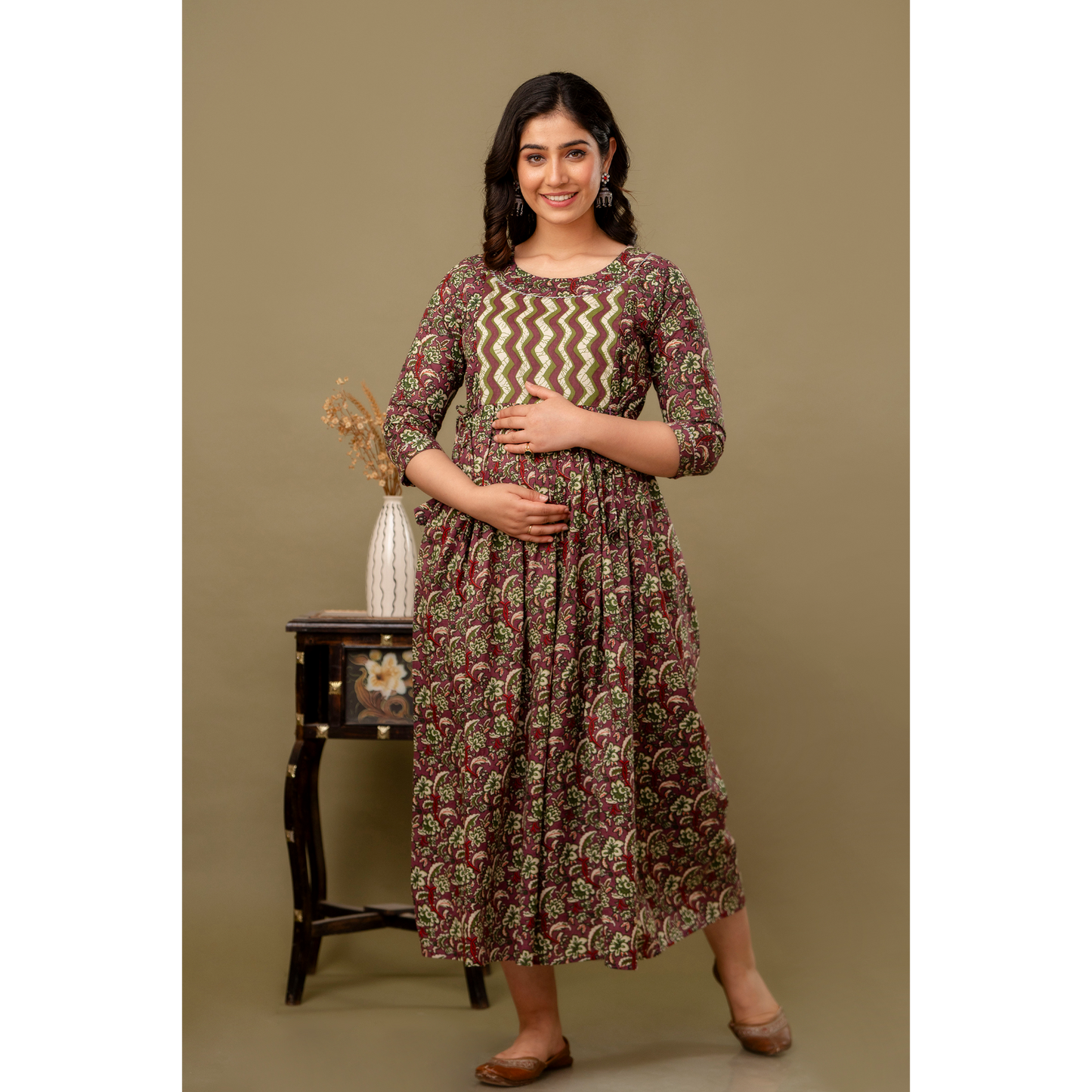 Women’s Feeding Maternity Kurti’s (Brown)