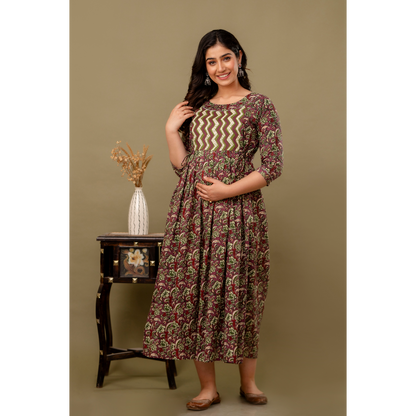 Women’s Feeding Maternity Kurti’s (Brown)