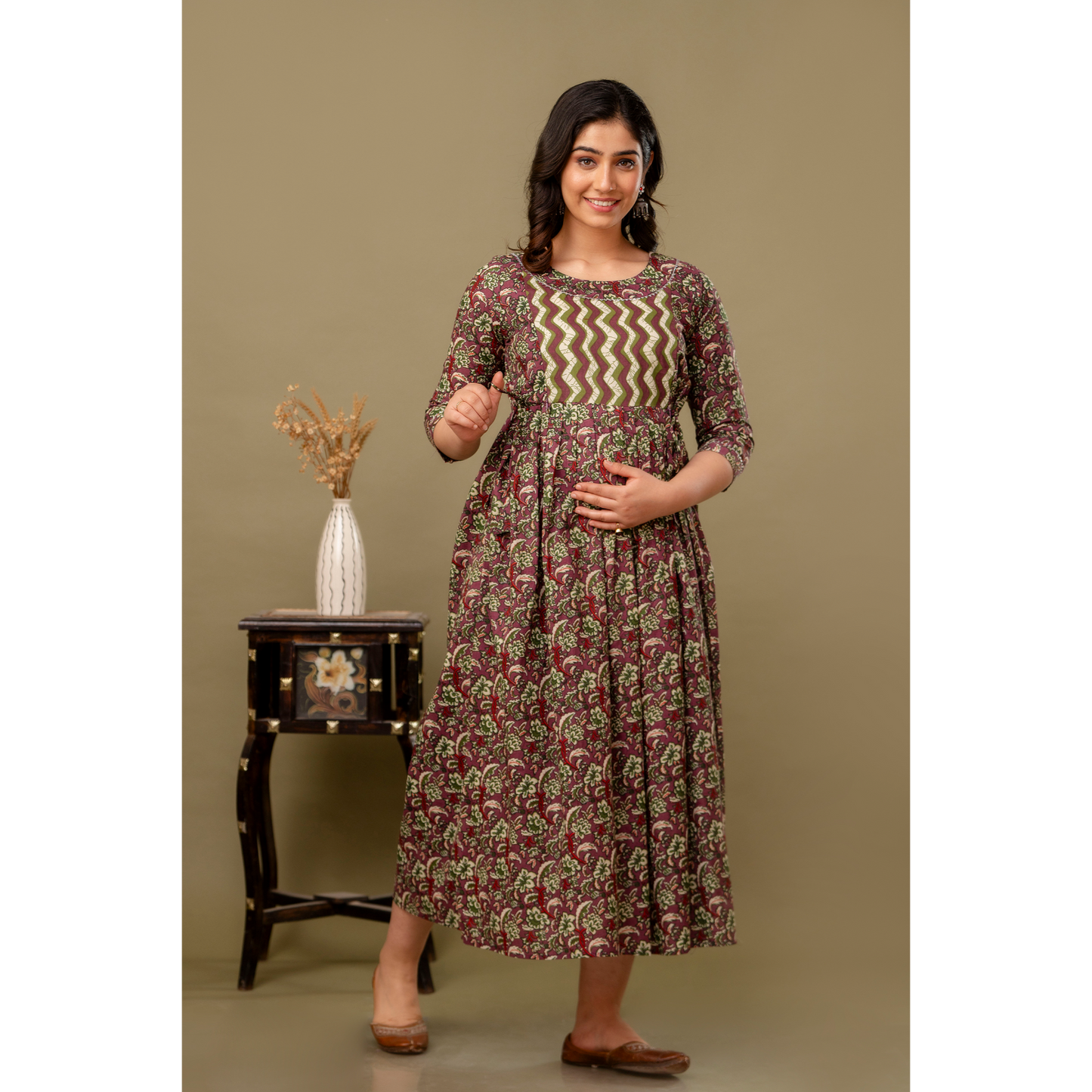 Women’s Feeding Maternity Kurti’s (Brown)