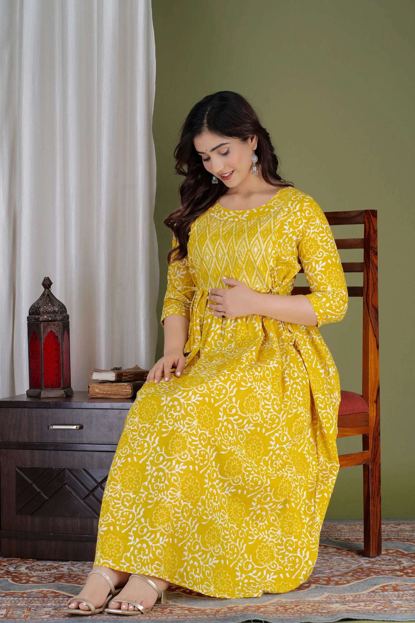 Women’s Feeding Maternity Kurti’s (Yellow Box Yog)