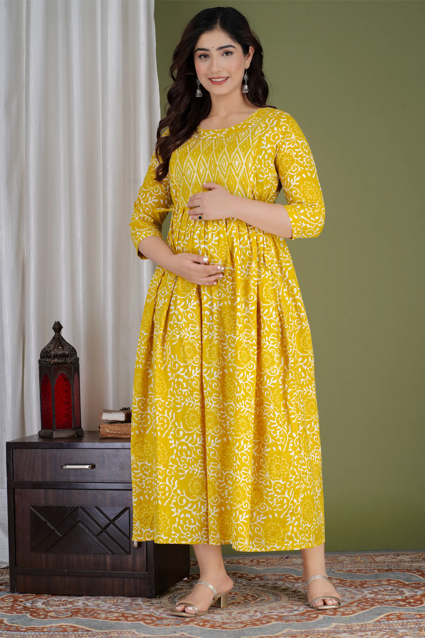 Women’s Feeding Maternity Kurti’s (Yellow Box Yog)