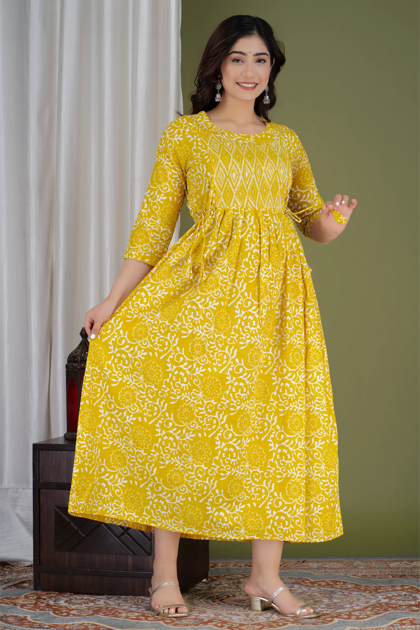 Women’s Feeding Maternity Kurti’s (Yellow Box Yog)