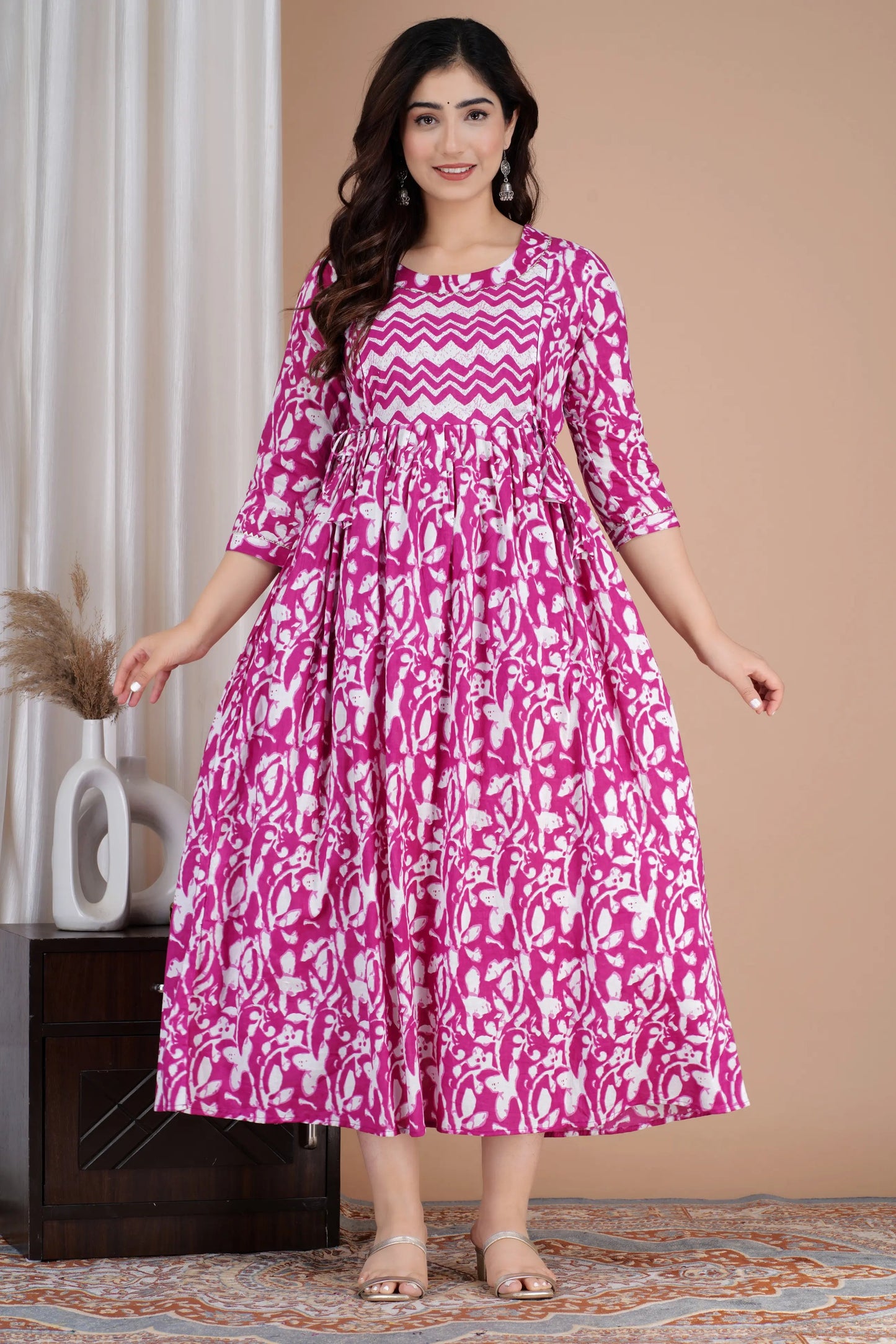 Pick Any 6 - Maternity Gown 1 | Pure Cotton Feeding Kurti With 2 Sided Zip