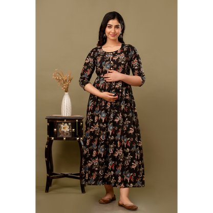 Women’s Feeding Maternity Kurti’s (Black)