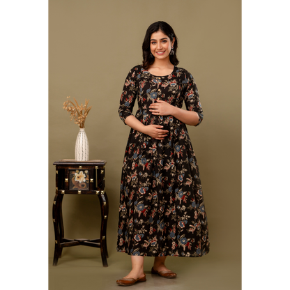 Women’s Feeding Maternity Kurti’s (Black)