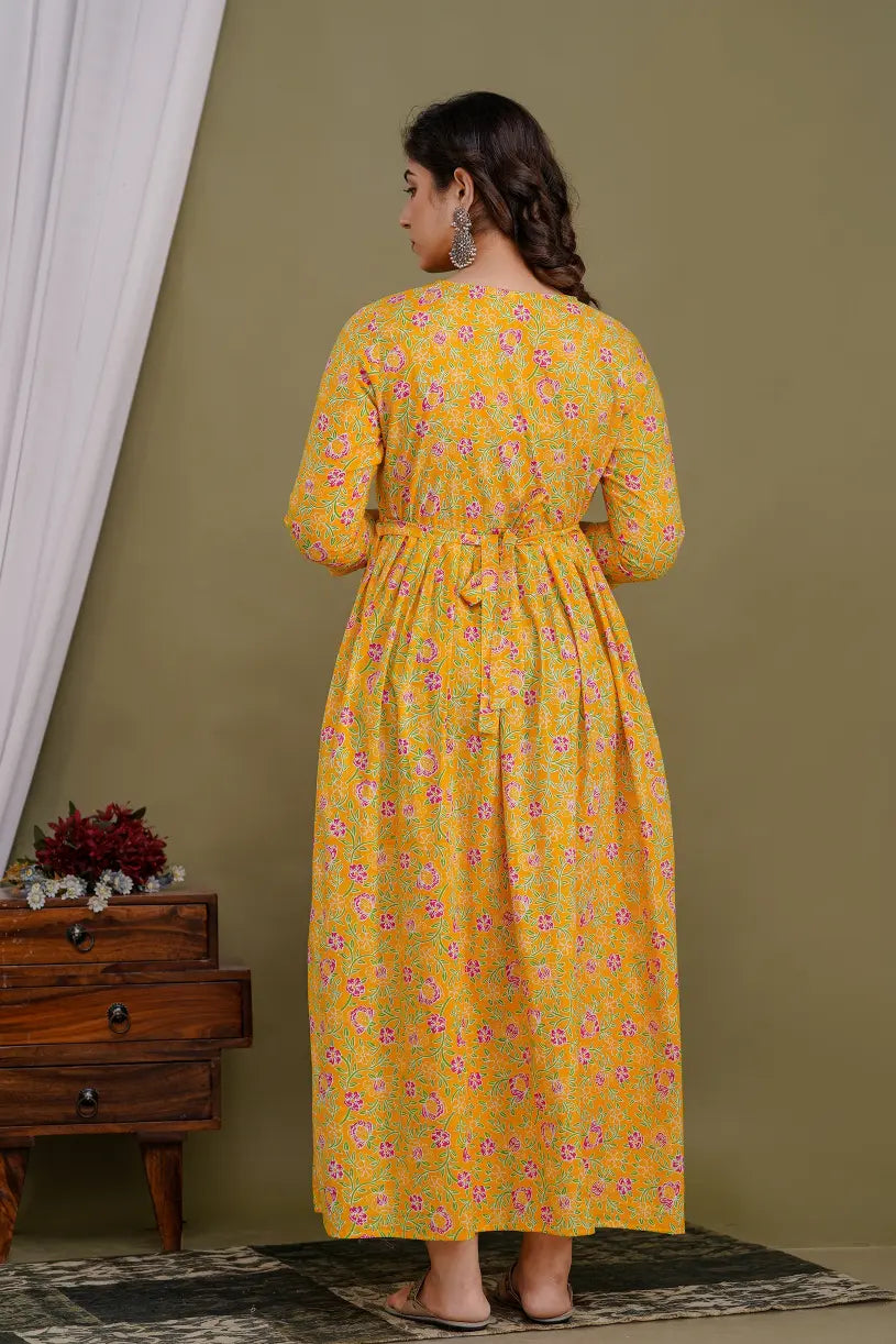 Women’s Feeding Maternity Kurti’s (Yellow)