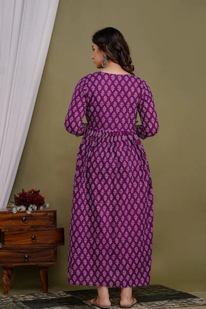 Women’s Feeding Maternity Kurti’s (Purple)