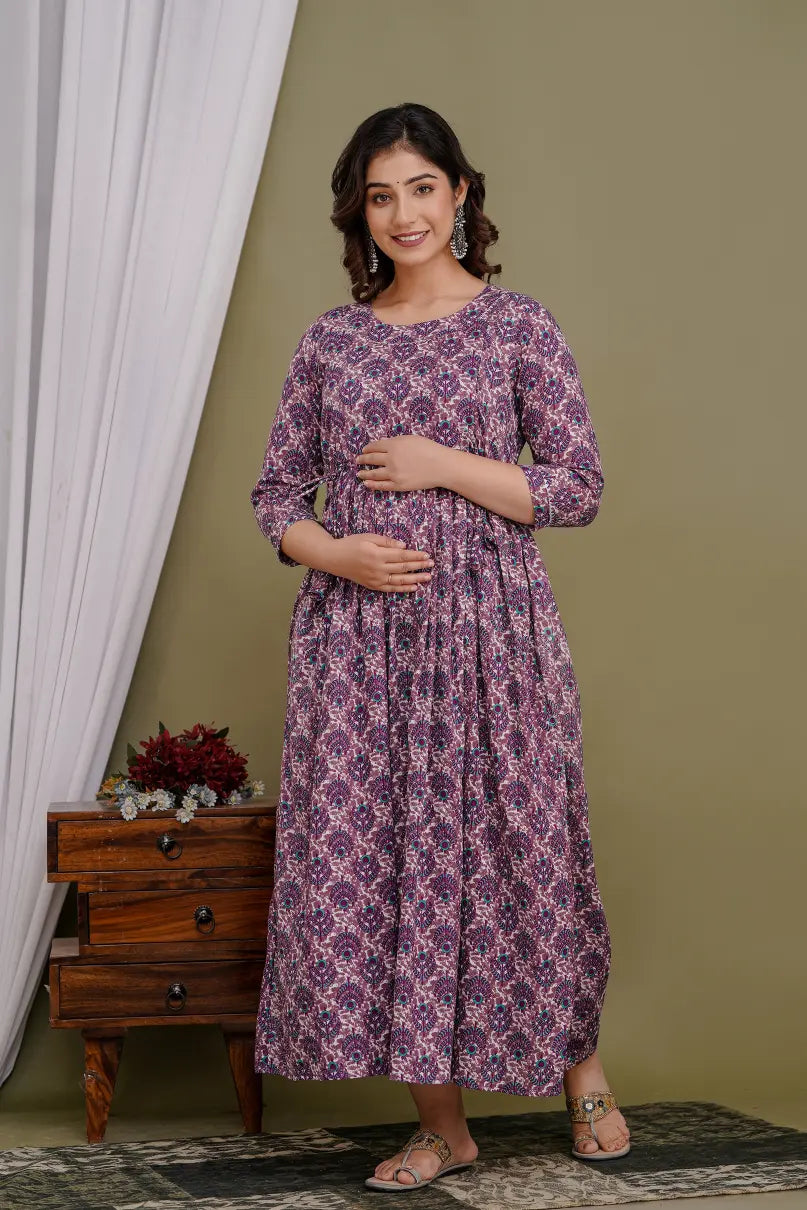 Women’s Feeding Maternity Kurti’s (Purple)