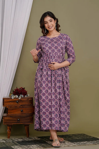 Women’s Feeding Maternity Kurti’s (Purple)