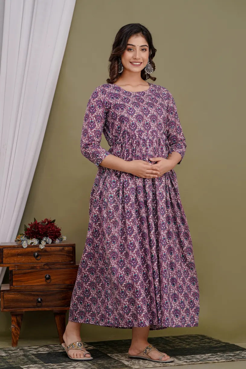 Women’s Feeding Maternity Kurti’s (Purple)