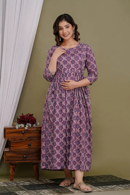 Women’s Feeding Maternity Kurti’s (Purple)