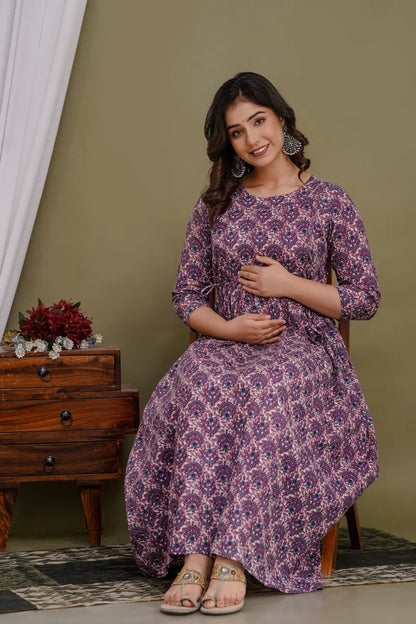 Women’s Feeding Maternity Kurti’s (Purple)