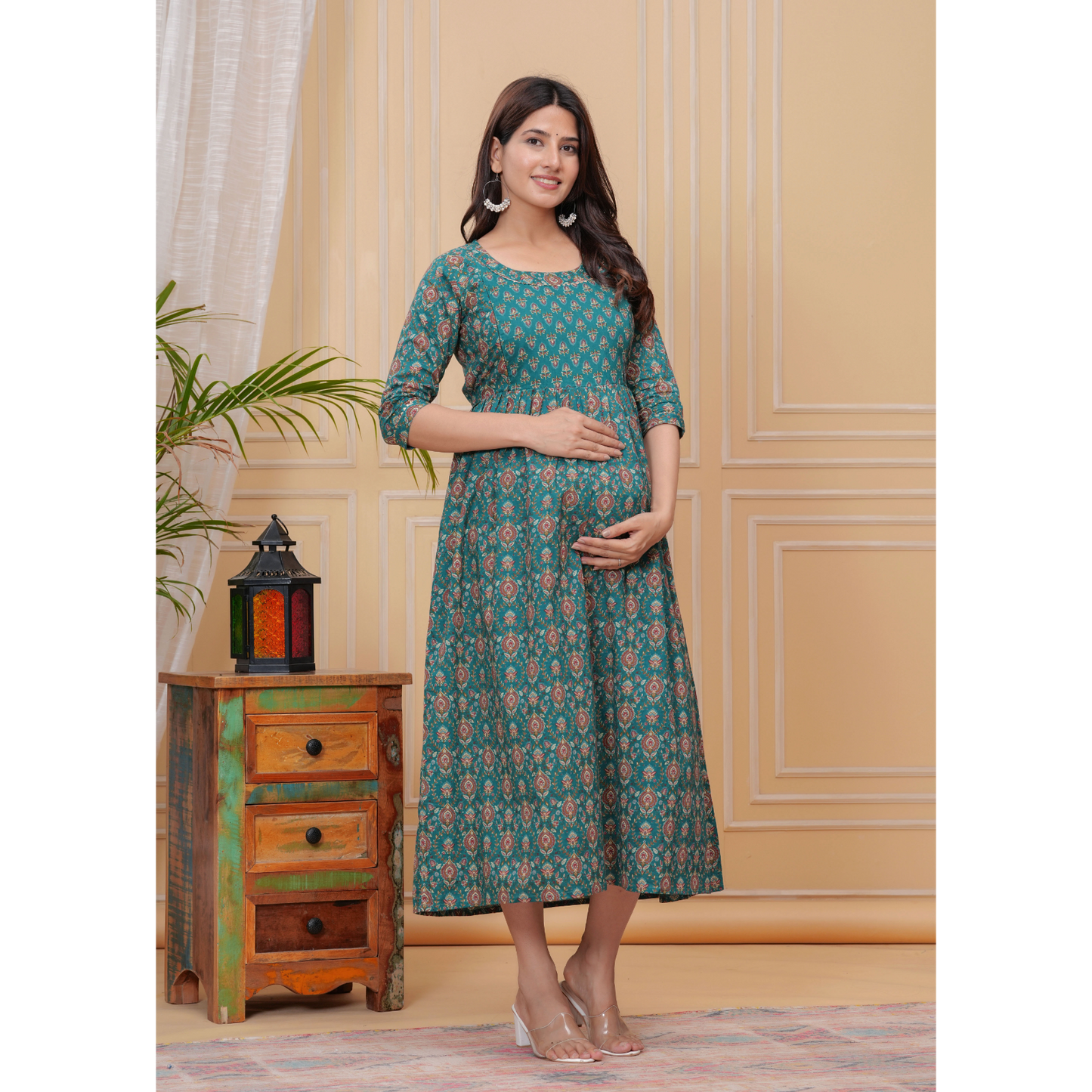 Women’s Feeding Maternity Kurti’s (Green)