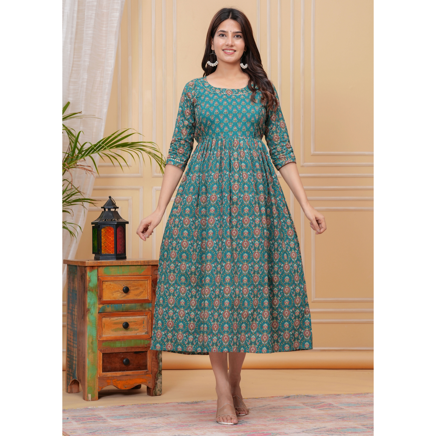 Women’s Feeding Maternity Kurti’s (Green)