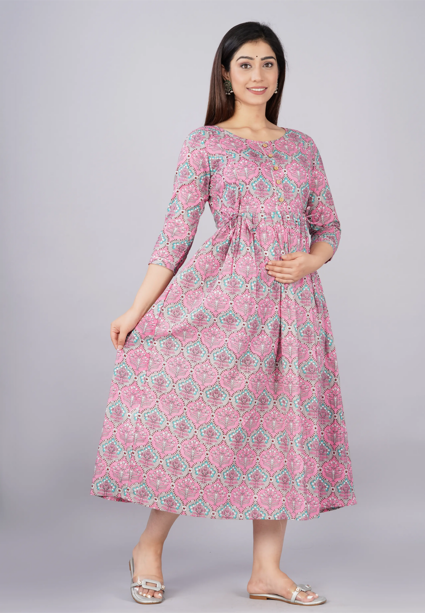 Women’s Feeding Maternity Kurti’s (Light Pink)