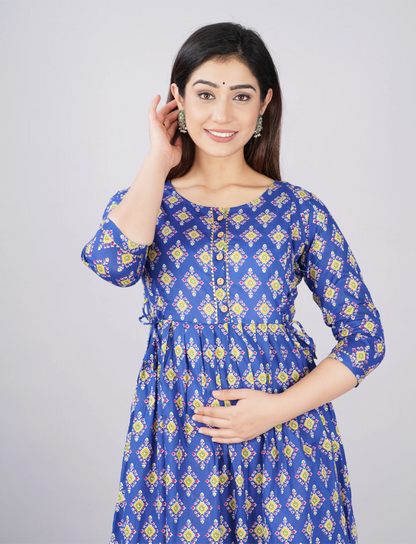 Women’s Feeding Maternity Kurti’s (Blue)