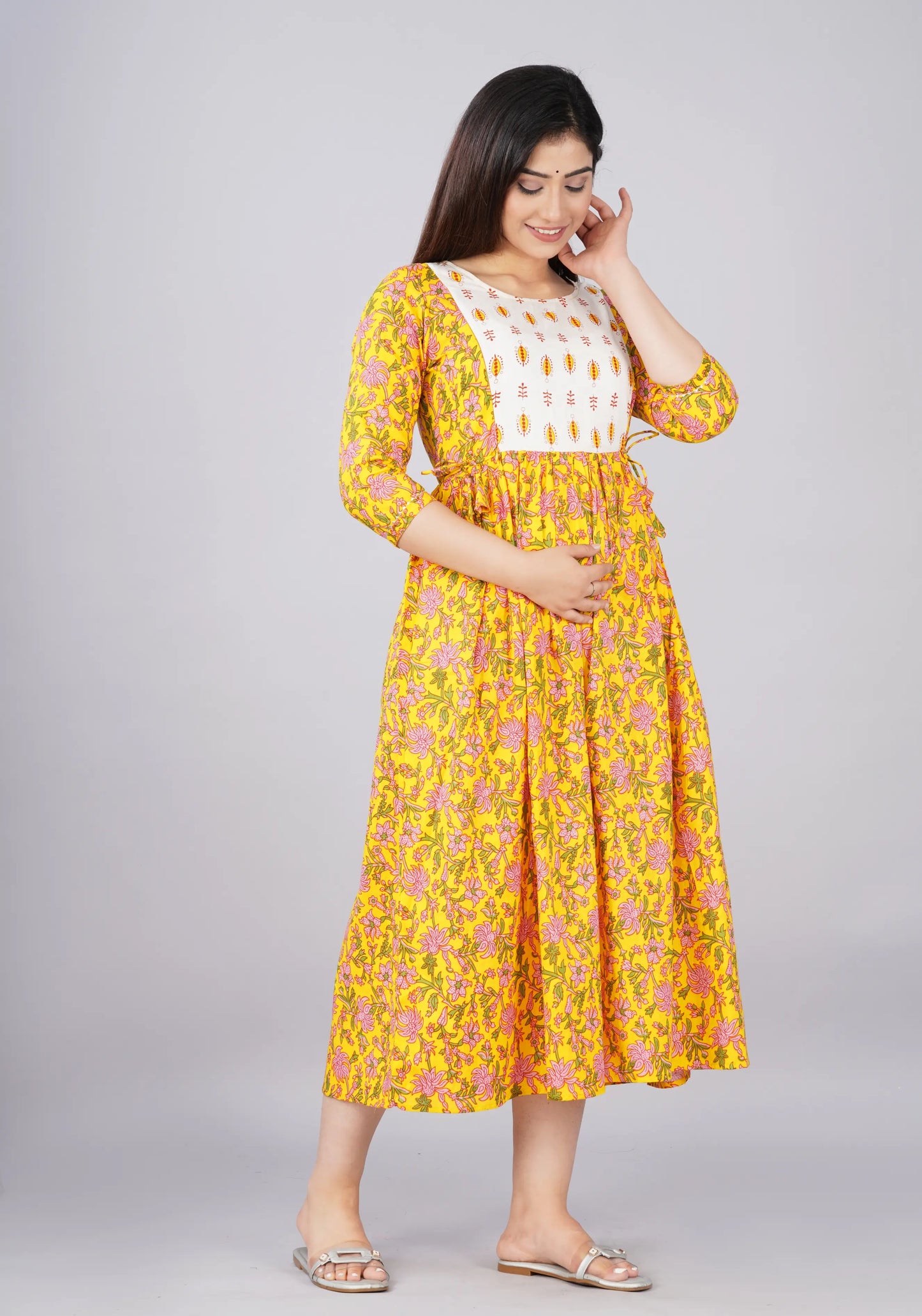 Women’s Feeding Maternity Kurti’s (Yellow)