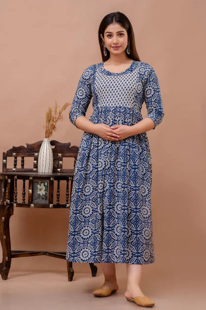 Pick Any 2 - Maternity Gown 1 | Pure Cotton Feeding Kurti With 2 Sided Zip