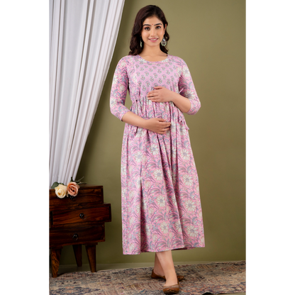 Women’s Feeding Maternity Kurti’s (Baby Pink)