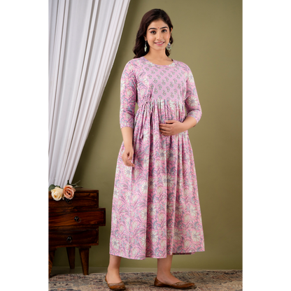 Women’s Feeding Maternity Kurti’s (Baby Pink)