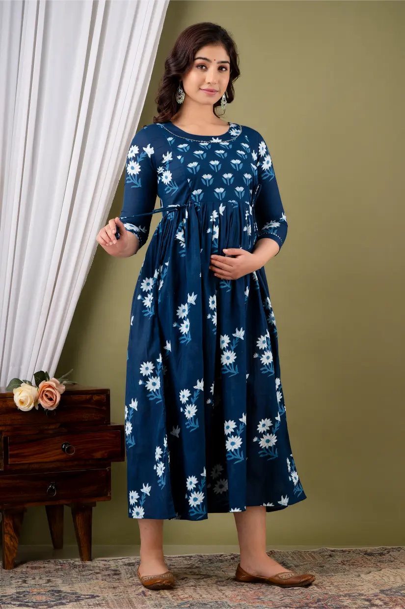 Women’s Feeding Maternity Kurti’s (Blue)