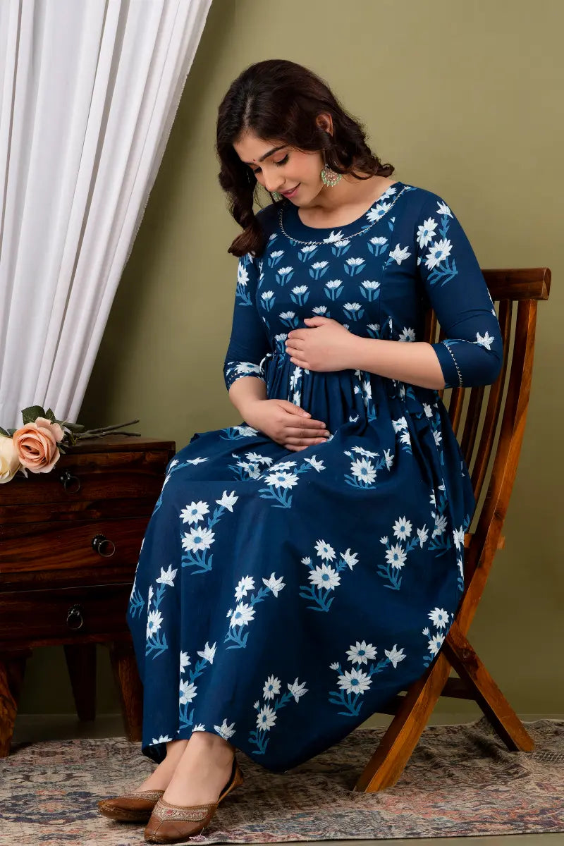 Women’s Feeding Maternity Kurti’s (Blue)