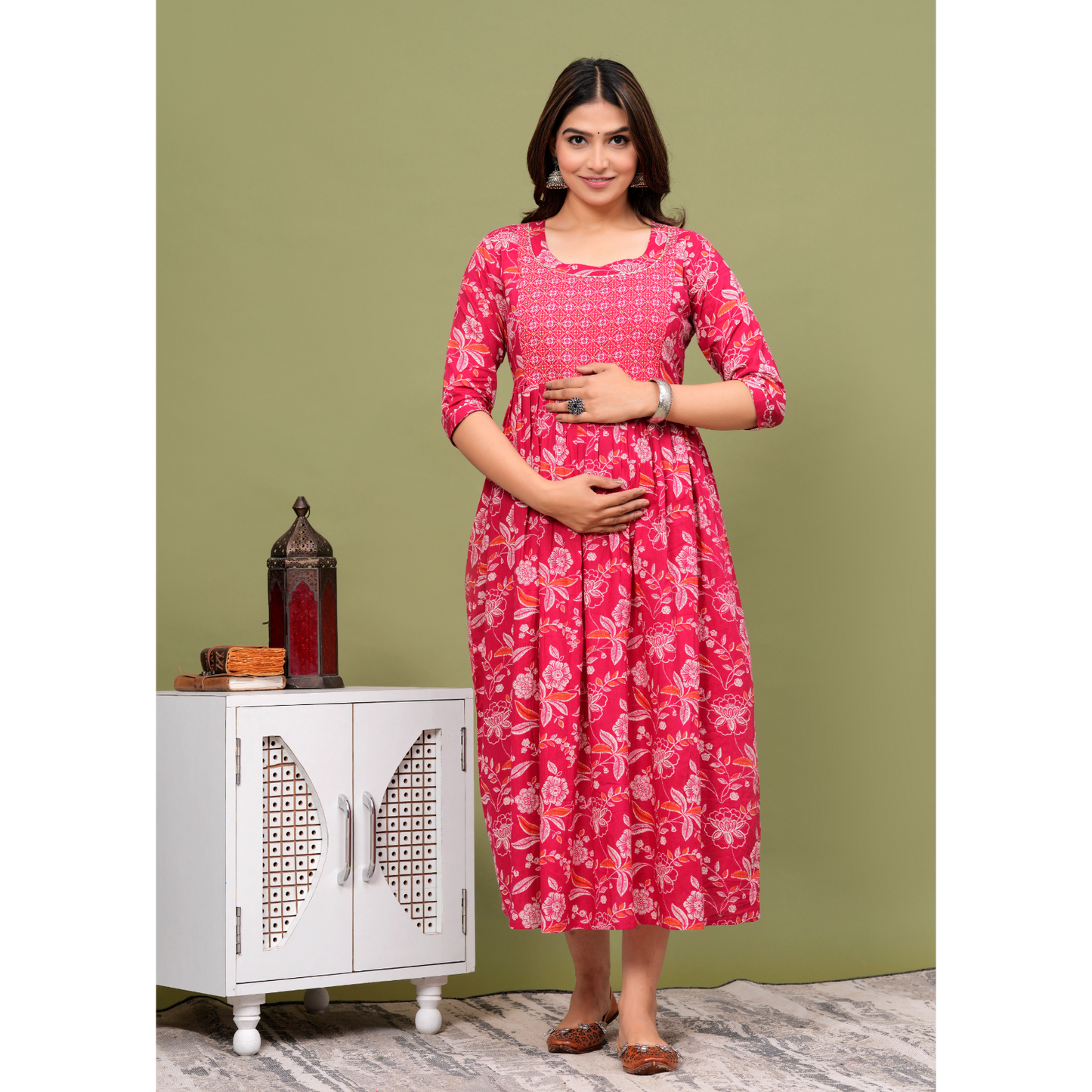 Women’s Feeding Maternity Kurti’s (Pink)