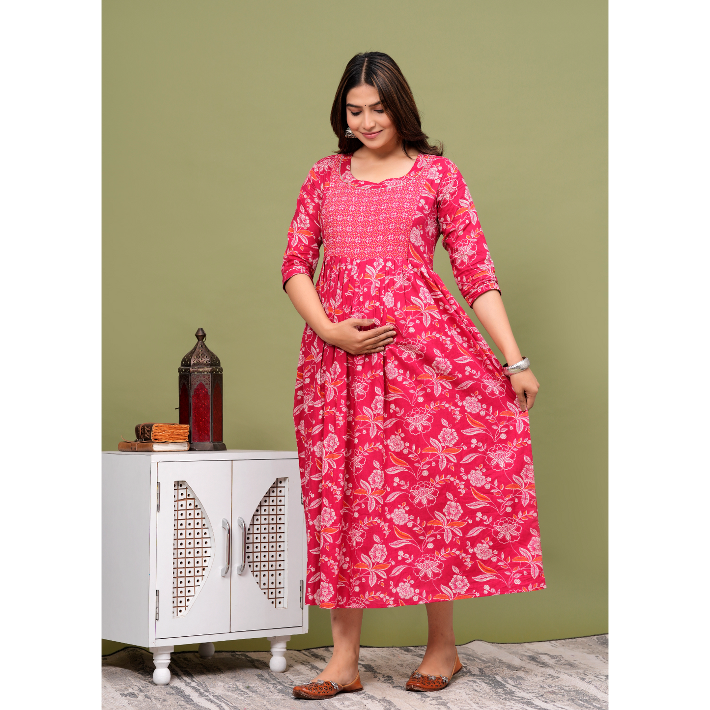 Women’s Feeding Maternity Kurti’s (Pink)