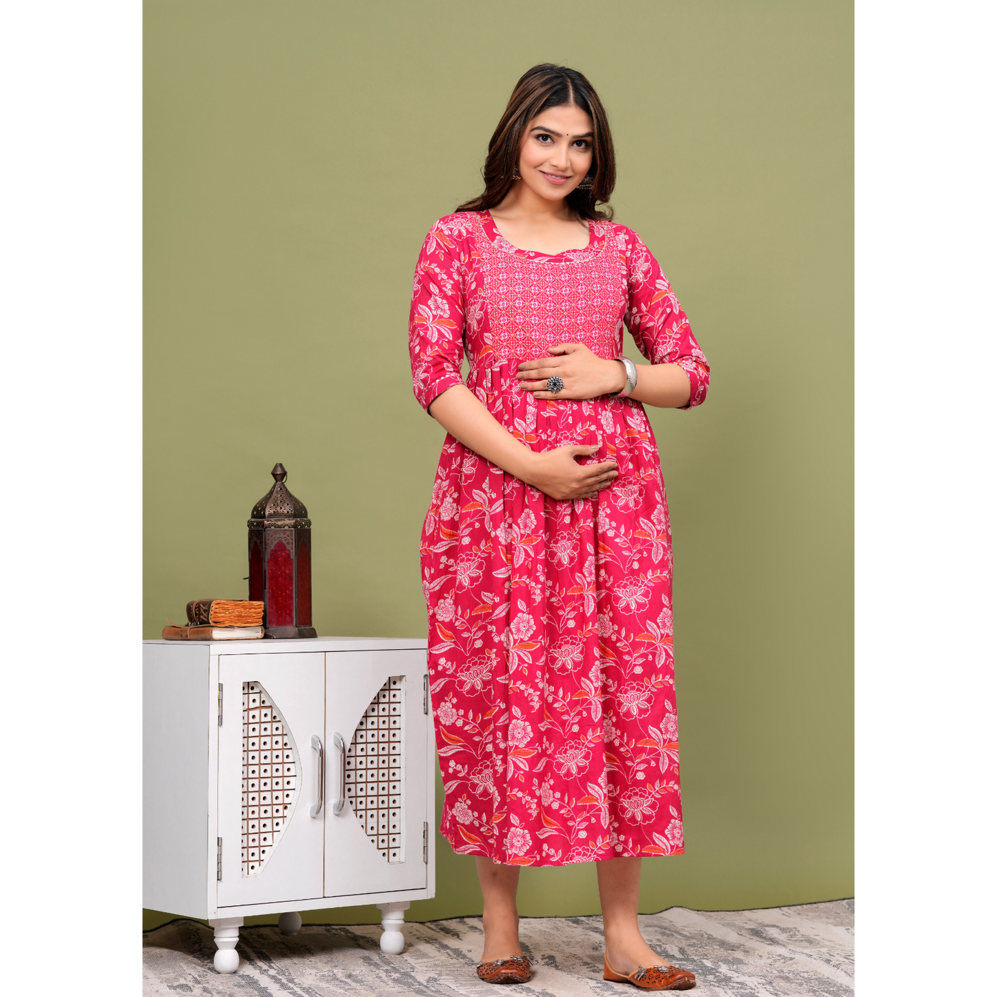 Women’s Feeding Maternity Kurti’s (Pink)