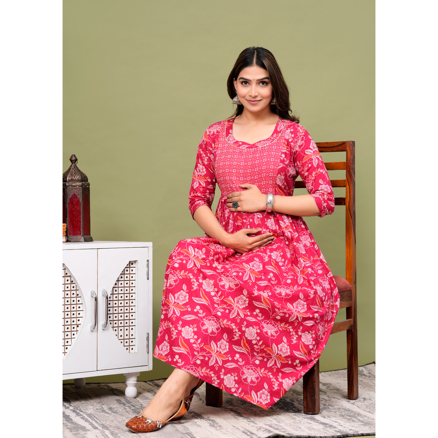 Women’s Feeding Maternity Kurti’s (Pink)