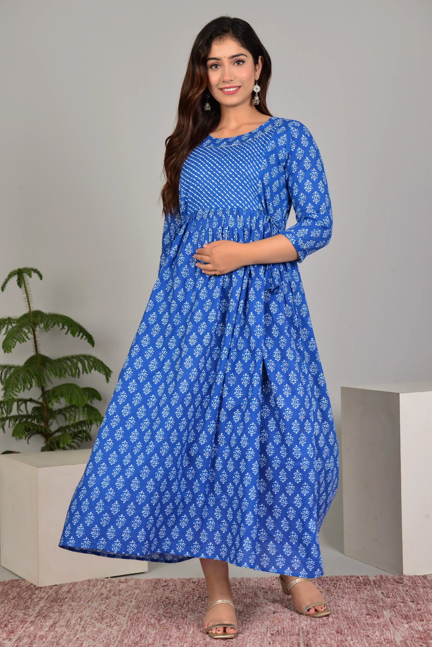 Women’s Feeding Maternity Kurti’s (Sky)